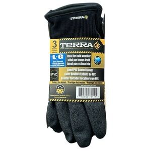 Terra - 3 Pairs Warm Lined Winter Work Gloves